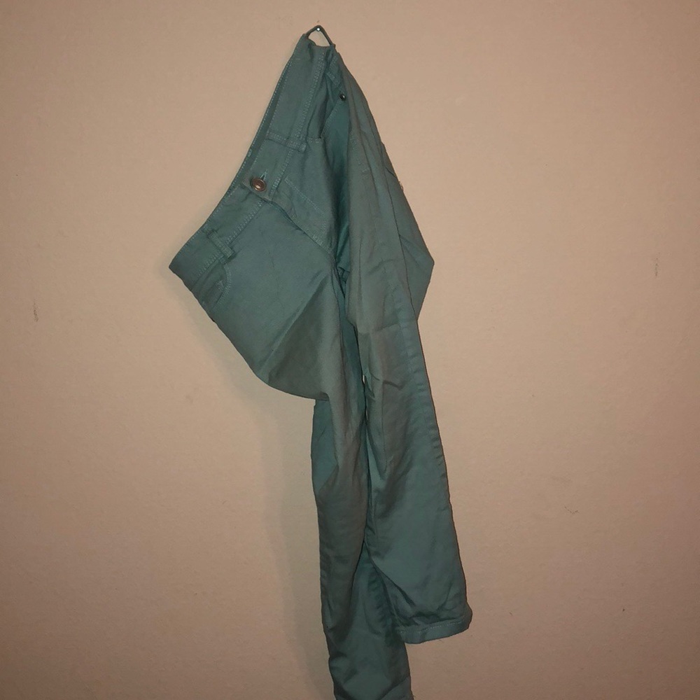 Teal jeans